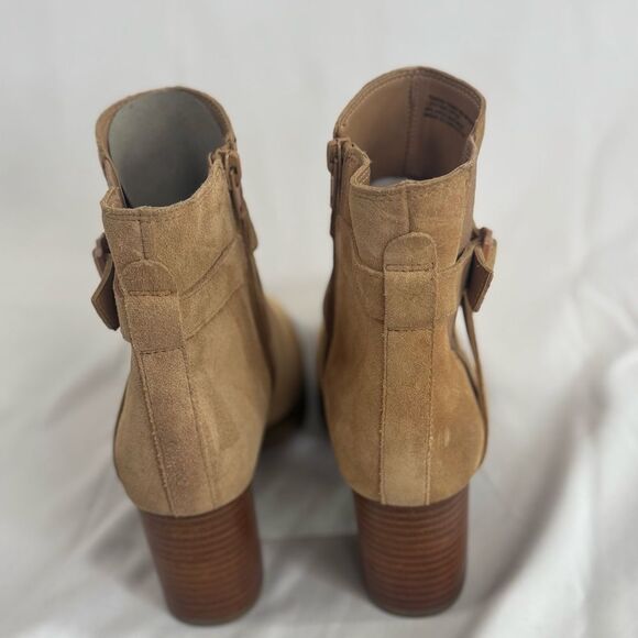 BLONDO Tamzin Waterproof Bootie In Tortilla Suede Tan Sz 8 - Picture 6 of 11